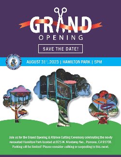 Grand Opening - Hamilton Park- 5PM